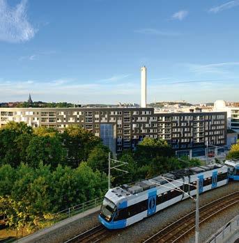 KERAMISKA FASADER Fasader klädda med ett keramiskt beklädnadsmaterial är just en sådan optimal lösning.