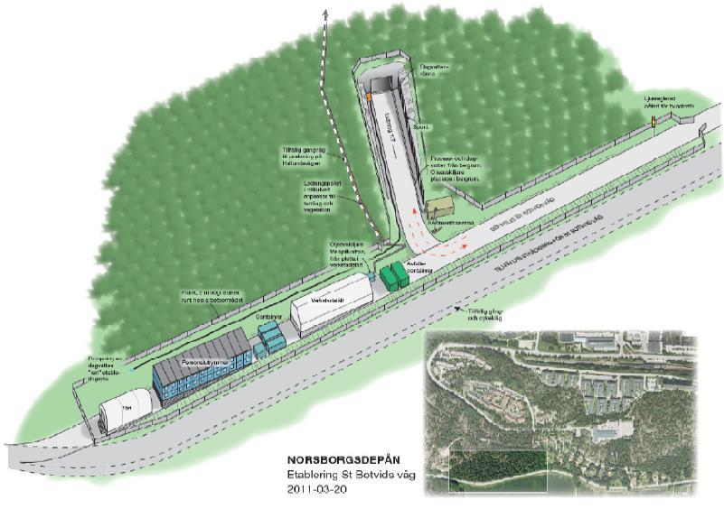 2016-03-14, s 8 (13) Effektiviserar och förenklar underhållsarbetet längs röda linjen från Norsborg. Underlättar framtida underhåll i depåtunnlarna.