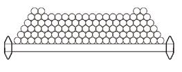 Kabel: Antal: Max last: EKK Light 5G1,5 Ø11 122 st 23,2 kg/m B=400 Kabel: Antal: Max last: FXQJ 3x6/6 Ø16 50 st 23,2 kg/m Kabel: Antal: Max last: N1XV-AS