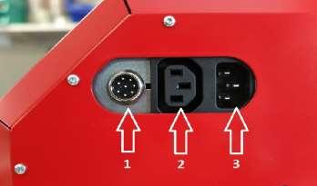 Elinstallation Alla elektriska anslutningar på brännaren och skruven har snabbkontaktdon enligt nedan. 1. Till temperaturgivare 2. Till matarskruv 3.