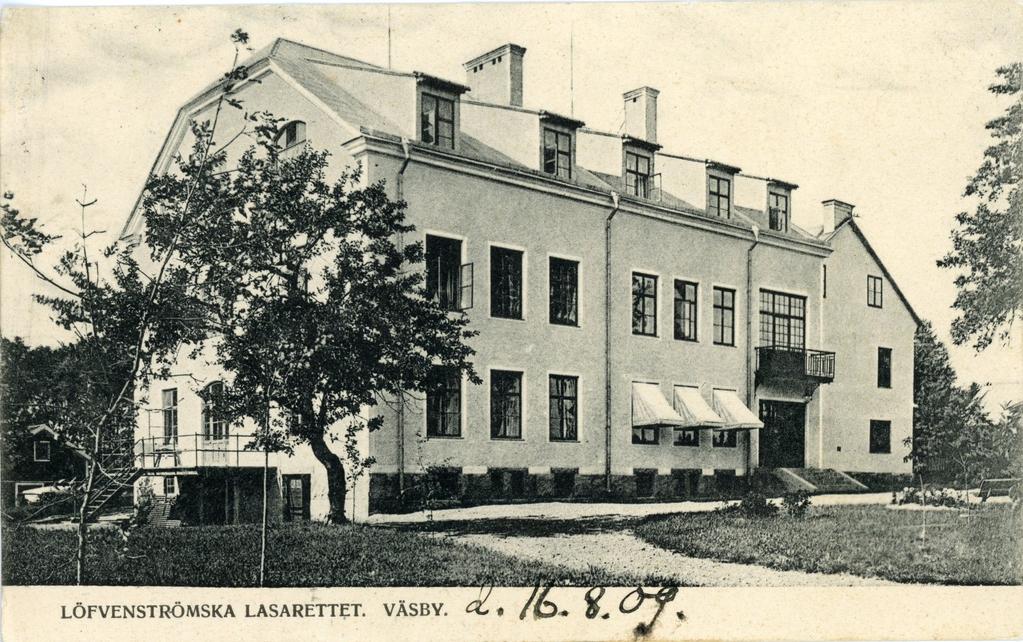 Stämplat Väsby 1909-08-16.
