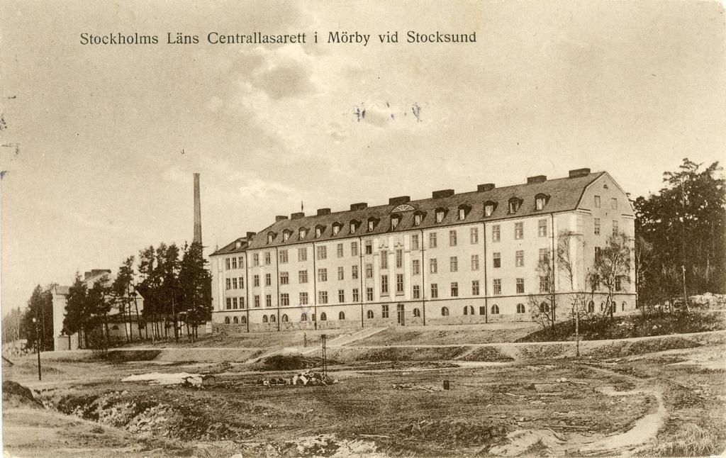 Mörby lasarett/danderyds sjukhus Sjukhuset invigdes den 2 januari 1922 som Stockholms läns centrallasarett i Mörby, eller vanligen M örby lasarett.