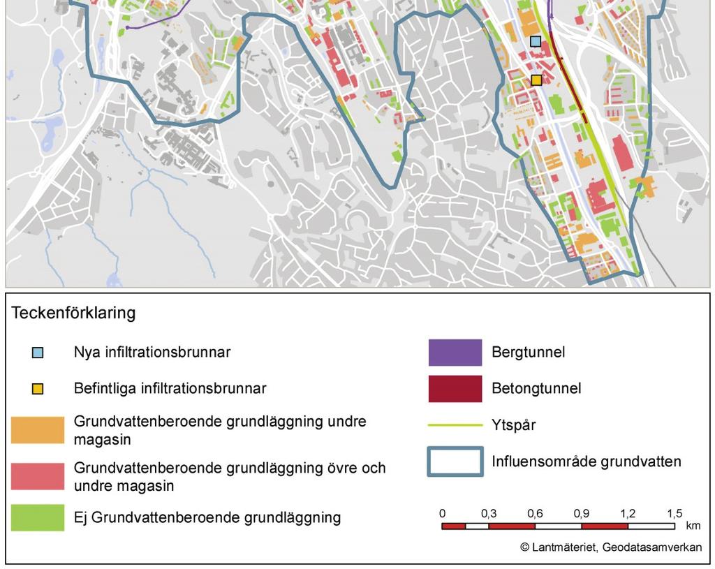 driftsäkerheten hög. I anläggningar i berg i Södra länken i Stockholm, där grundvatten återförs med infiltration, har vissa underhållsåtgärder behövt utföras.