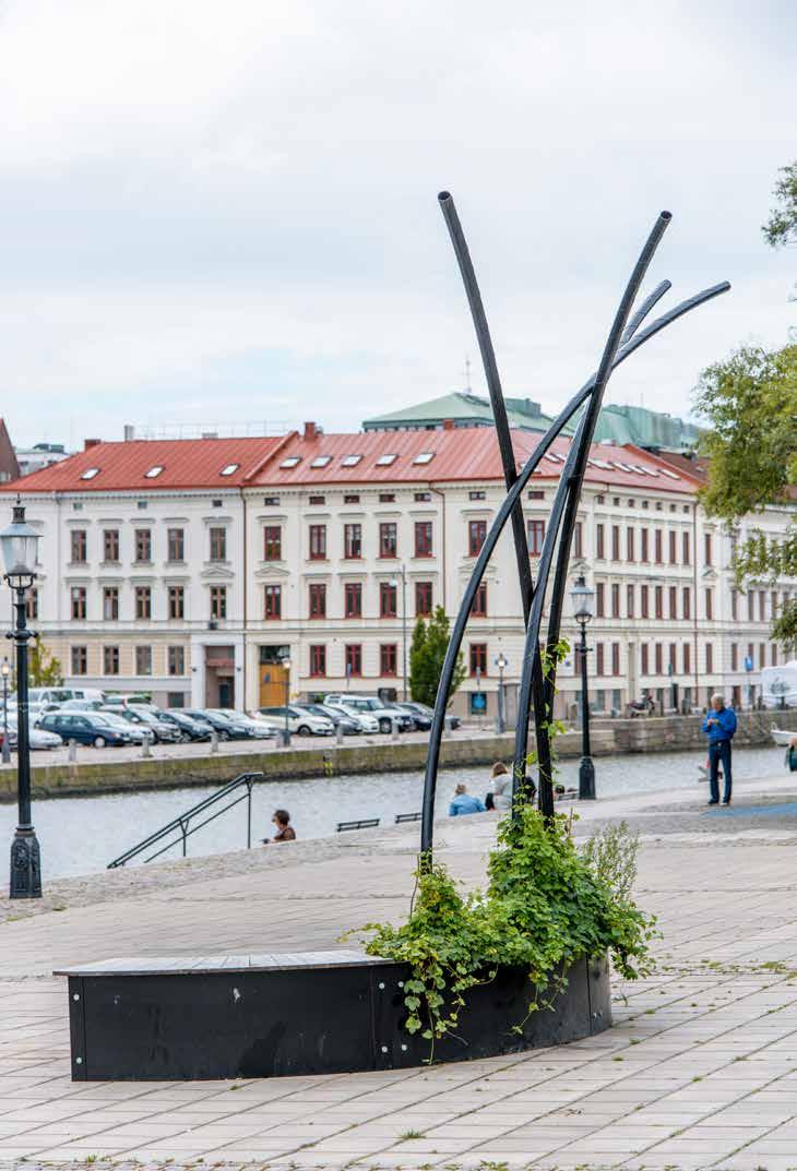 6 Under sommaren pryddes ett antal platser i centrala Göteborg av
