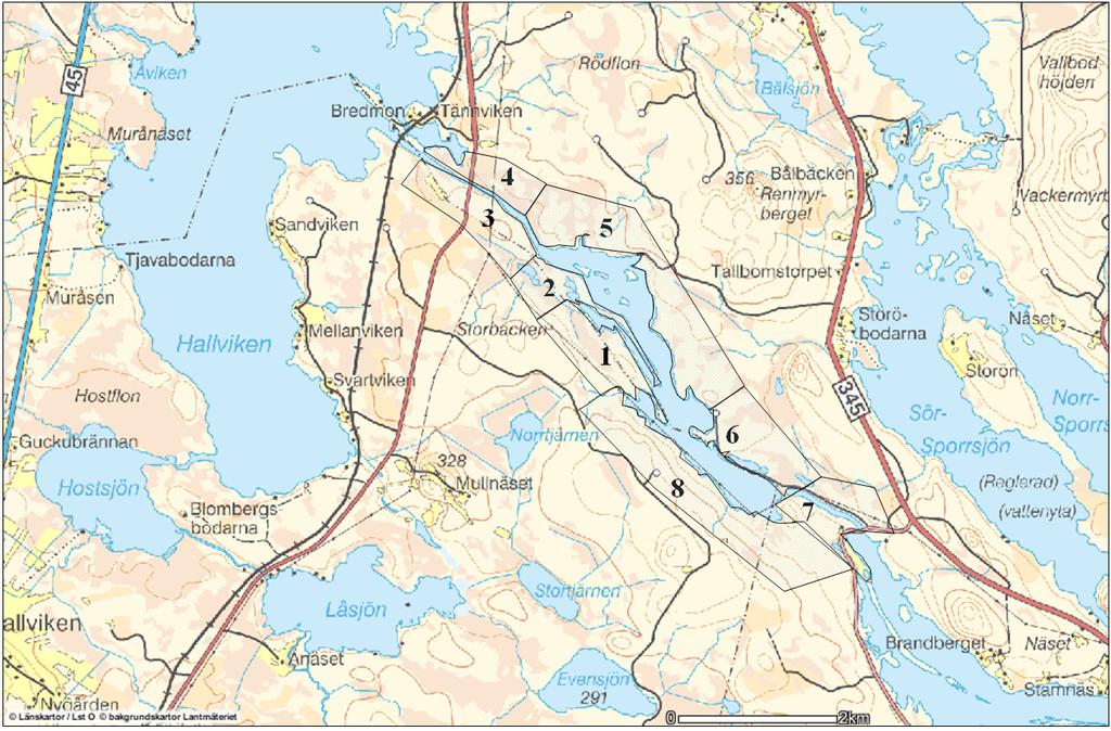 Områdesbeskrivning Kanalen som går mellan Tännviken och Stamselviken har några varierande partier.