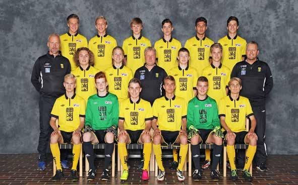 VFF-TRUPPEN, ELITPOJKLÄGRET 2016 I HALMSTAD Bakre raden fr.v.