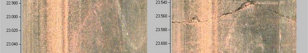 När borrhålsdiametern var 76 mm var sektionen 3,1 m och när borrhålsdiametern var 56 mm var sektionen 3 m lång.