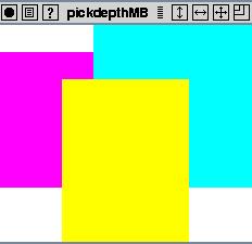 26.2 Med selekteringsmod Följande exempel har jag - i stort sett - lånat från en OpenGL-bok.