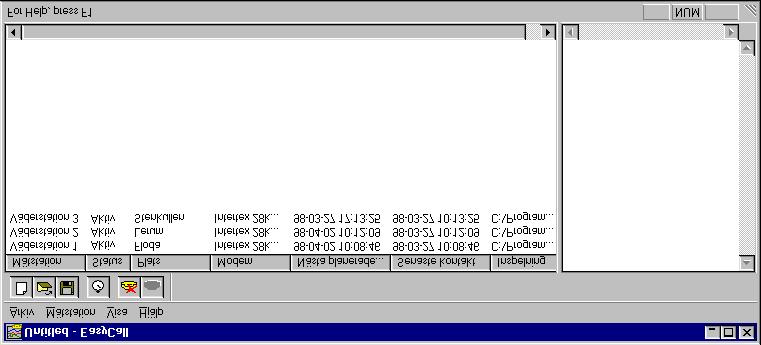 4 Menyer och funktioner Vi börjar med att ta en titt på hur programmet ser ut när det är startat.