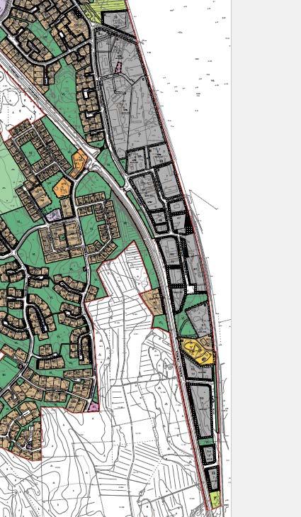 2. Sandsund industriområde Sandsunds industriområde ligger mellan järnvägsförbindelsen Jakobstadshamn Bennäs och Kållbyvägen.