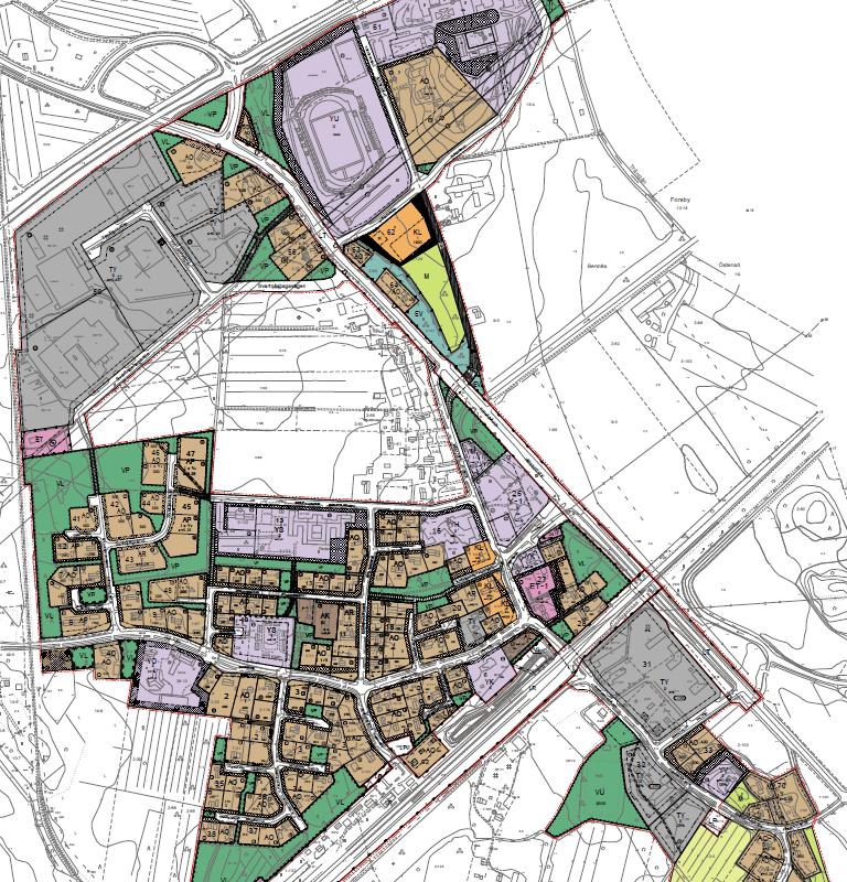 4. Bennäs industriområde I Bennäs finns två större detaljplanerade områden. Båda ligger i anslutning till Purmovägen.