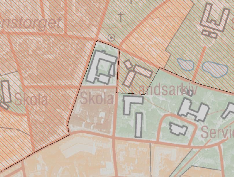 PLANBESKRIVNING 17 (19) Riksintresse (skrafferat område) för kulturmiljövården: Lunds stadskärna Motivering: Stifts- och universitetsstad, en av landets äldsta och mest betydande medeltidsstäder, som