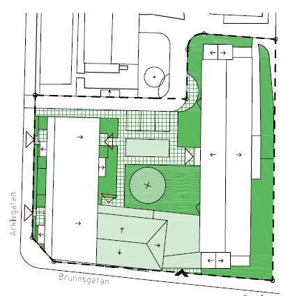 PLANBESKRIVNING 3 (19) Nedanstående situationsplan, vyer och fasader hänför sig till detta förslag.