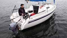 Yamaha sailboard engines Testboat: Sailart 20. Length: 6,30 m. Bream: 2,50 m. Weight: 820 kg.