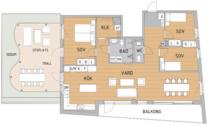 METER 0 5 Läge i fastigheten Situationsplan Skala 26