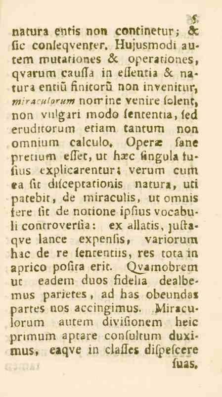 5 natura entis nen continetur; & fic conleqvenrer.