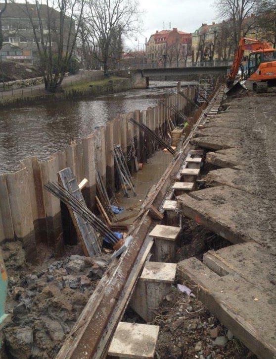 planeras att botten utförs med samma bottensubstrat som omgivande botten som försiktighetsåtgärd. I Mölndalsån kommer träd och buskar att planteras längs strandkanterna.