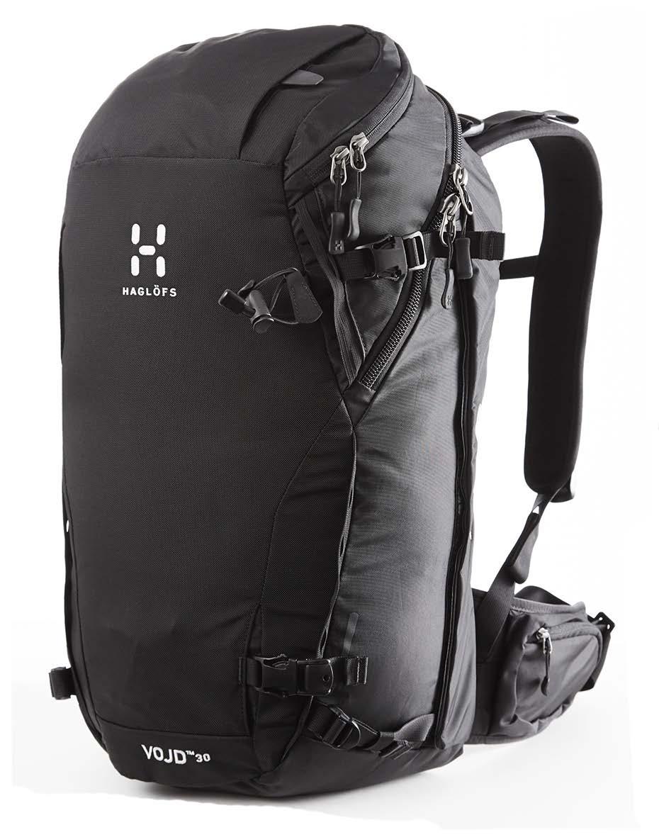 VOJD ABS 30 With a fully integrated ABS avalanche airbag system, the Vojd ABS 30 is the perfect pack for freeride skiing and alpine touring.