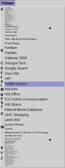 Single menus for
