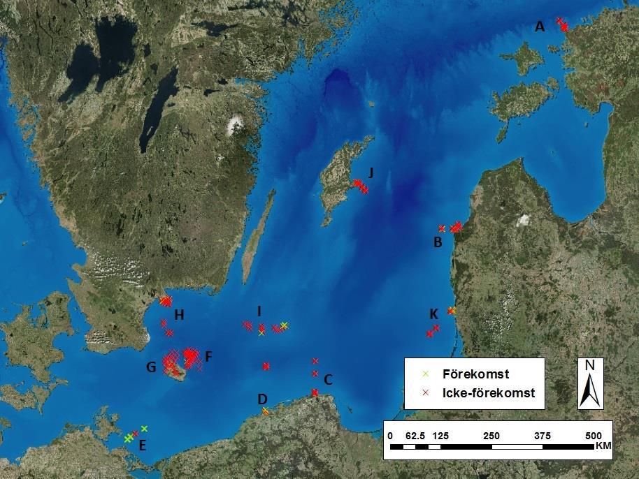 2 METOD 2.1 INSAMLING AV DATA De data som användes för modelleringen kom huvudsakligen från BONUS-INSPIRE-projektet.