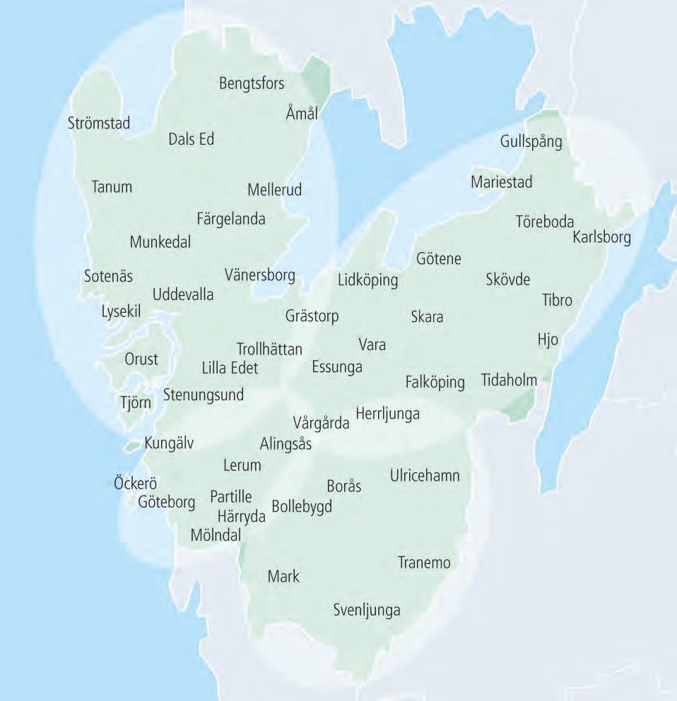 64 NORRA REGIONEN ÖSTRA REGIONEN GÖTEBORGS- OMRÅDET SÖDRA REGIONEN HÄLSOFRÄMJANDE AKTIVITETER FÖR VGR-ANSTÄLLDA VGR-ERBJUDANDEN