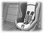 Man kan även placera KIDDY ISO- FIX stolen på ett av andra radens yttersäten, monterat i tredje stolsraden.
