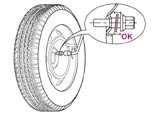 154 - Praktisk information Speciella detaljer förknippade med aluminiumhjul Små kapslar på hjulbultarna Bultarna på aluminiumhjul är täckta med små förkromade kapslar.