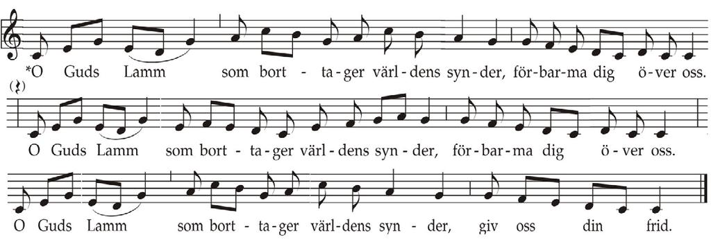 Glutenfritt bröd finns och fås vid begäran. Tänd gärna ett ljus i ljusbäraren eller gå runt och se på de bibliska figurer som är uppställda i kyrkan.