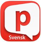 Appar för skriven/textbaserad AKK Predictable Svensk Appen ger