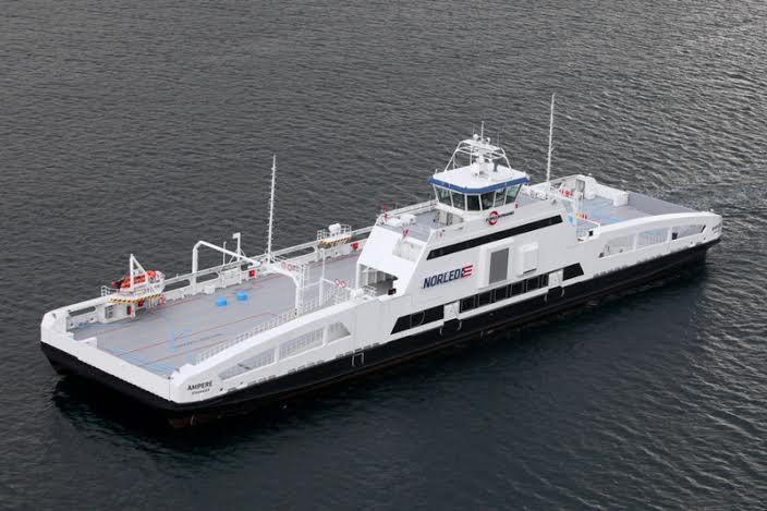 Benchmark: AMPERE built by Fjellstrands for Norled Ship of the year 2014 100%