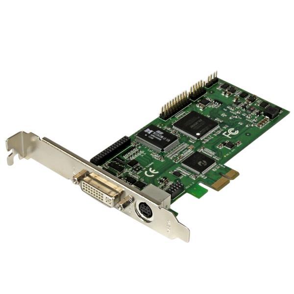 PCIe-inspelningskort för HD HDMI VGA DVI & komponent 1080P vid 60 FPS Product ID: PEXHDCAP60L Detta allt-i-ett PCI Express-inspelningskort låter dig spela in video och stereoaudio i 1080p HD till