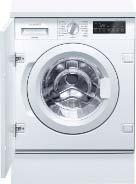 Integrerade tvättmaskiner iq700 Kapacitet: 8 kg Energieffektivitetsklass: A+++ -30% Årlig energiförbrukning 137 kwh, baserad på 220 standardtvättcykler för bomull 60 C och 40 C vid full och halv