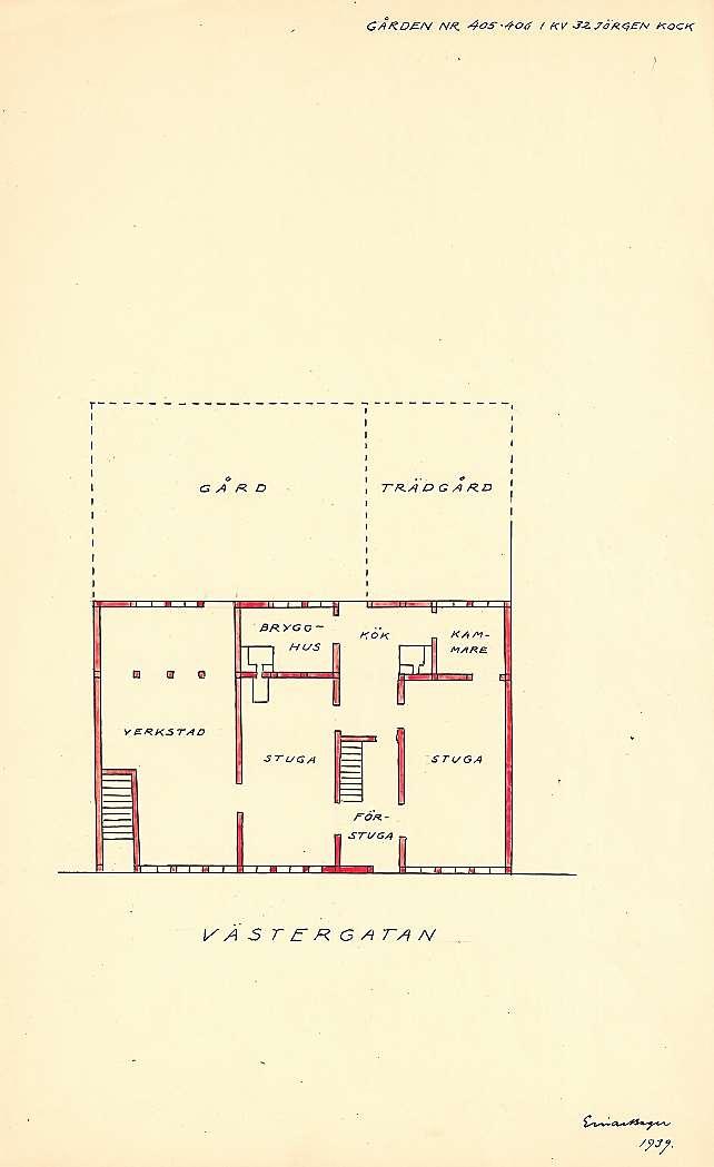 Huskarta över snickarmästare Kasper Eib hus Caspar Eib År 1744 ägdes detta hus av Caspar Eib. Caspar var liksom sin far snickare.