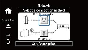 Ange Wi-Fi-nätverksinställningar via skrivarens kontrollpanel & Meddelanden och lösningar i nätverksanslutningsrapporten på sidan 77 & Förbereda ett program och en Wi-Fi-anslutning via en smart enhet