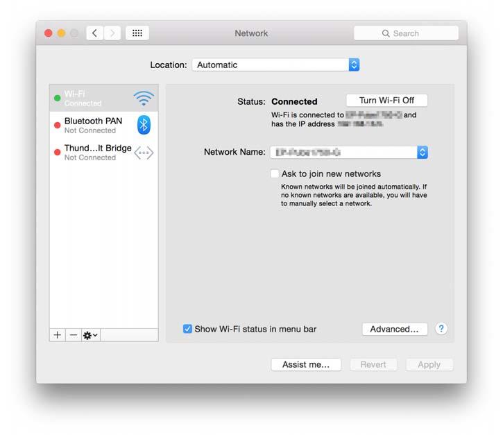 Lösa problem Kontrollera status med nätverkslampan - Mac OS X Kontrollera om nätverket är aktiverat på datorn.