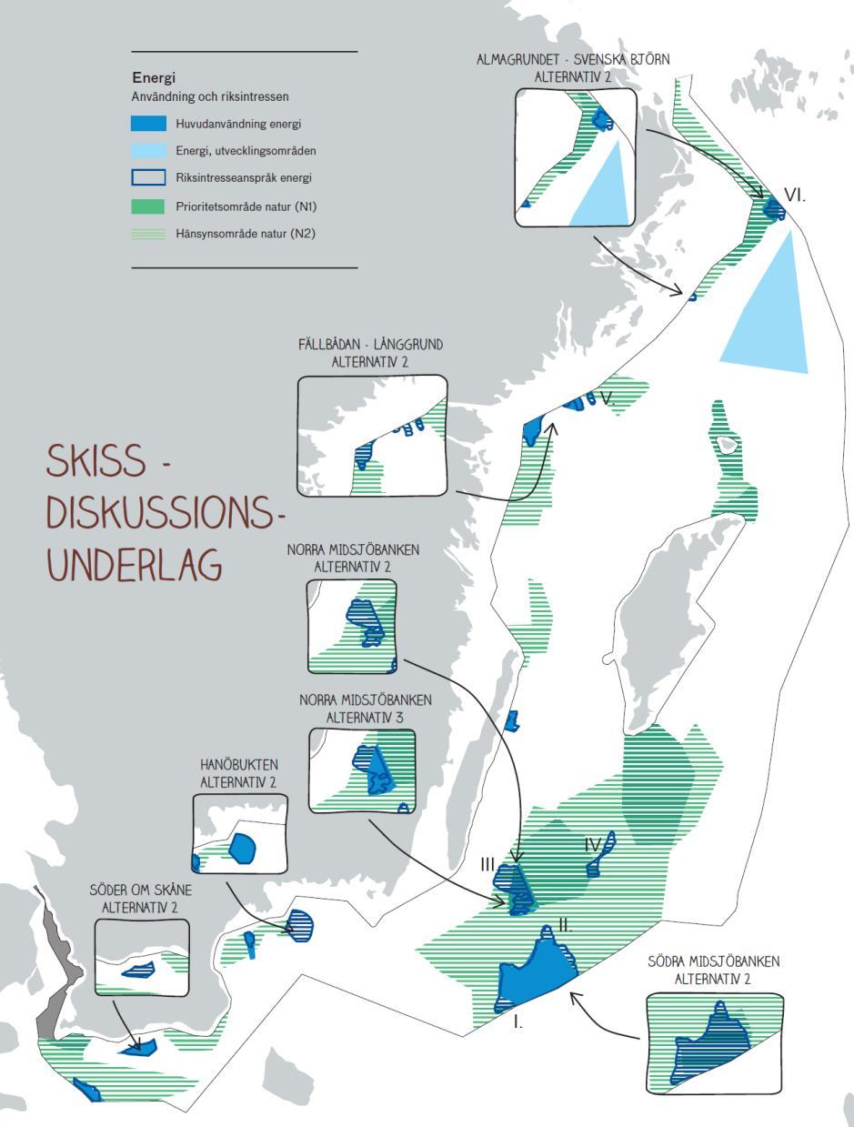 Temakartan Huvudanvändning energi Energi, utvecklingsområde Riksintresseanspråk vindbruk