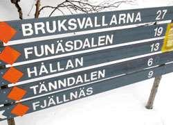 Stor och tydlig riktningsändringsskylt.