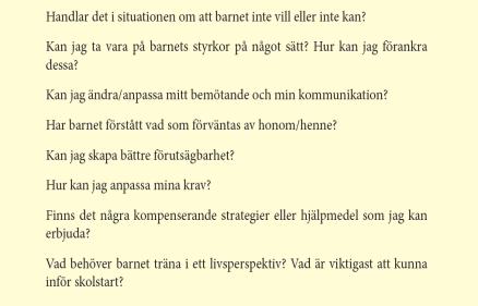 kommunikation/information) Svårt att planera och organisera eget arbete (planering/organisation) Svårt att komma ihåg muntliga instruktioner (arbetsminne) Svårt att sortera bort bakgrundsljud