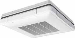 FUQ-C / FXUQ-A 4-vägsblåsande takmonterad enhet Unik Daikin-enhet för höga rum som saknar undertak eller fri golvyta Även rum med takhöjd upp till 3,5 m kan värmas eller kylas mycket enkelt utan