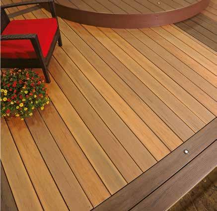 INKAPSLAD TRÄKOMPOSIT LEGACY DECKING WPC Legacy Askgrå Legacy Pecan med fris av Mocha Legacy