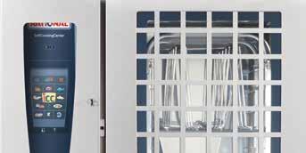 Standardtemperaturnålen ingår också i paketet. Tillvalet finns endast till ugnar med högerhängd dörr. Skyddad användarpanel Användarpanelen skyddas av en stängningsbar lucka i krossäkert Lexan -glas.