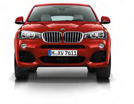 BMW X4 Måtten gäller för modellseriens basmodell (mm). Utrustningen kan påverka måtten.