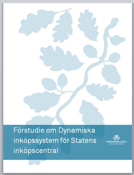 Projekt DIS Statens inköpscentral har genomfört en förstudie för att undersöka: vad dynamiska inköpssystem är och hur det är tänkt att fungera när det kan vara lämpligt att använda