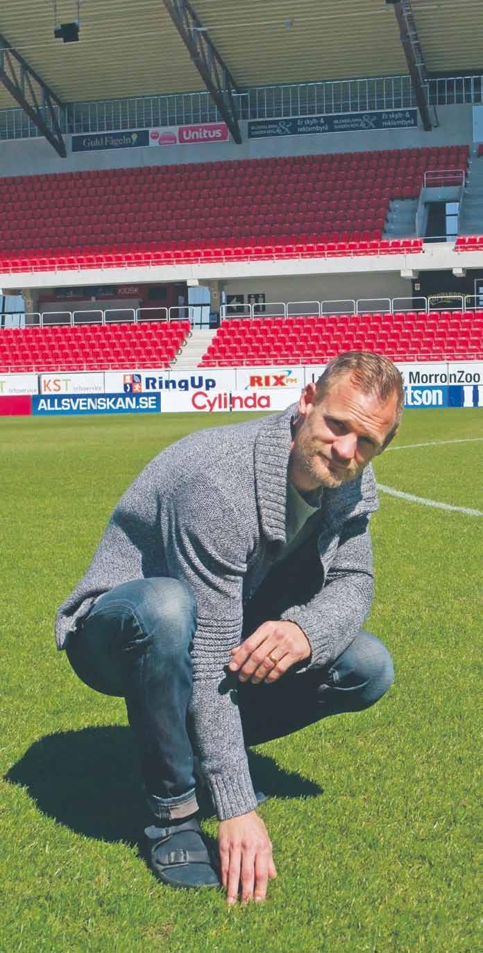 10 Hela denna bilaga är en annons från Kalmar FF GIVE ME FIVE! Fredrik Svensson......gräsexpert och course manager på Kalmar Golfklubb som ansvarar för gräset på Guldfågeln Arena.