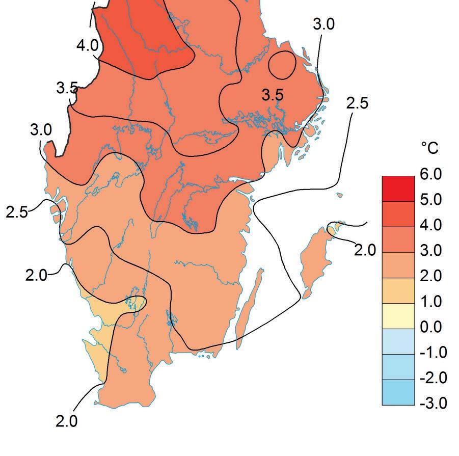 AVVIKELSE MEDELTEMPERATUR MARS MÅNAD Temperatur Mars var en