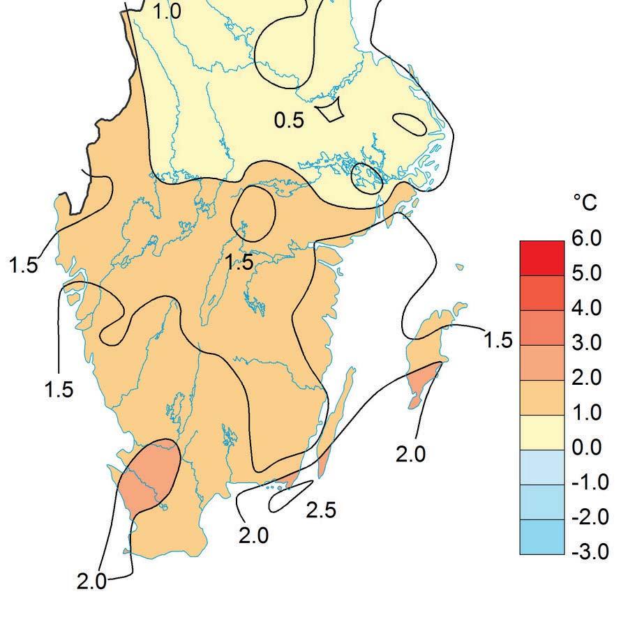 AVVIKELSE MEDELTEMPERATUR JUNI MÅNAD Temperatur Juni var varmare månad än