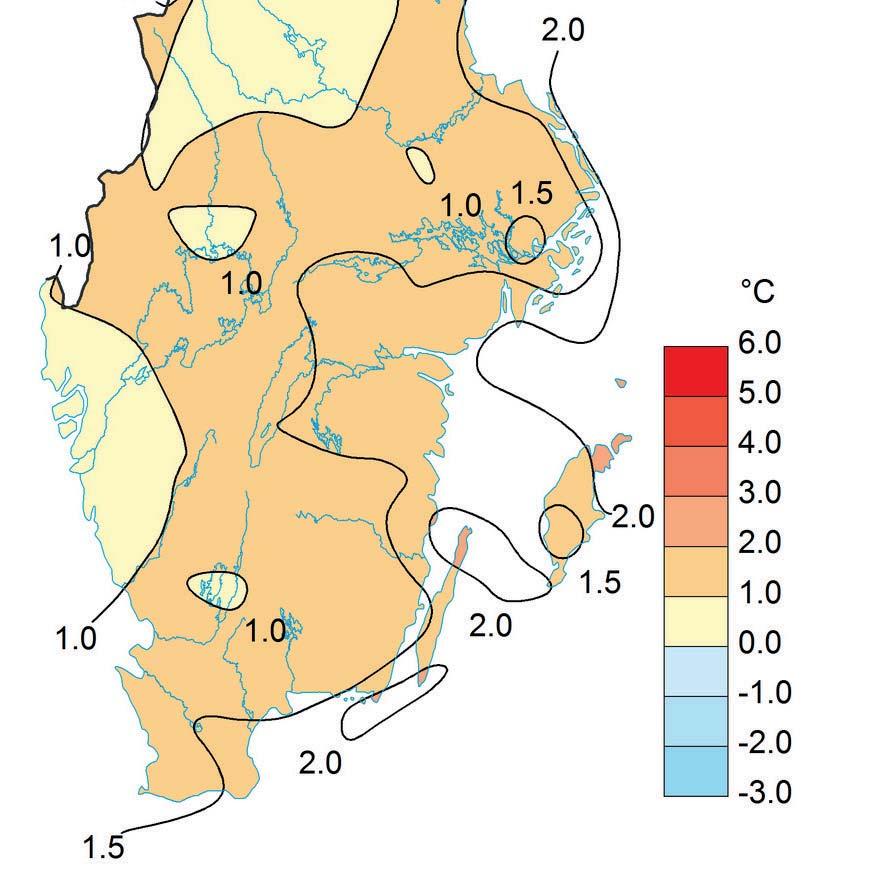 AVVIKELSE MEDELTEMPERATUR JULI MÅNAD