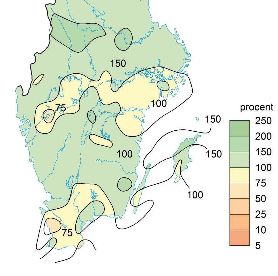 enklare i och med ett torrare väder än normalt.