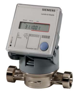 5 AMA 8 Styr- och övervakningssystem UGA Mätare med sammansatt funktion 341 SIEMECA Elektroniska vattenmätare WFC... WFH.