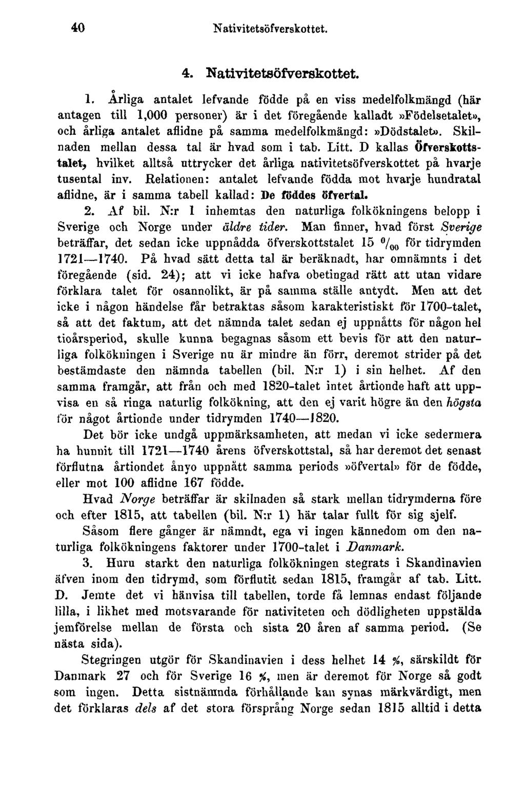 40 Nativitetsöfverskottet. 4. Nativitetsöfverskottet. 1.